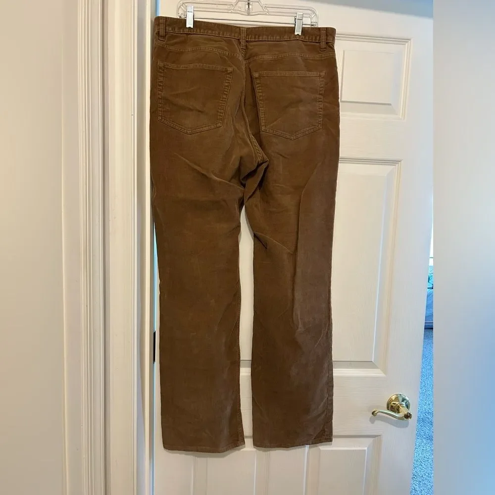 J Crew Men's Brown Corduroy Pants Size 36